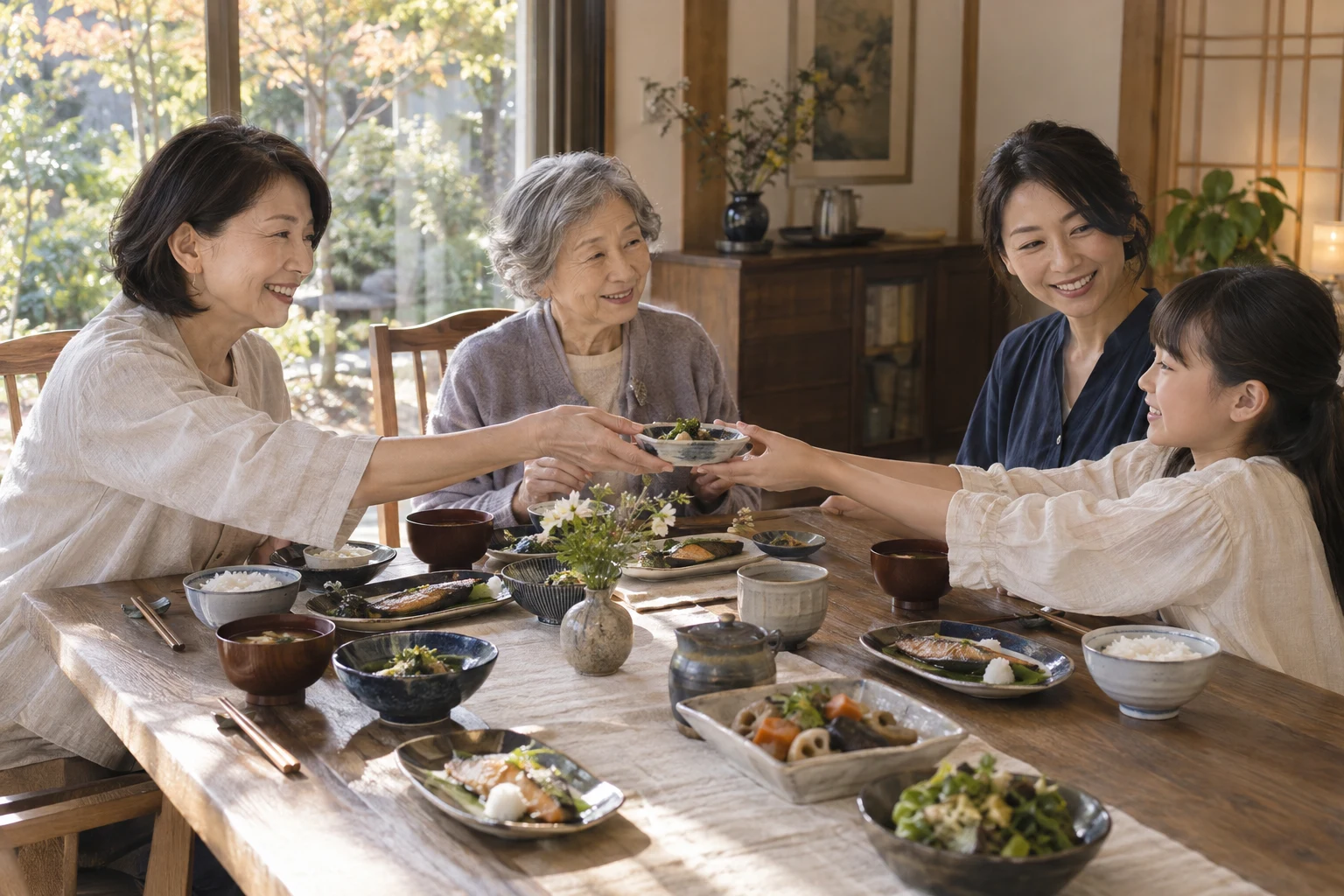 食卓を囲む家族のイメージ